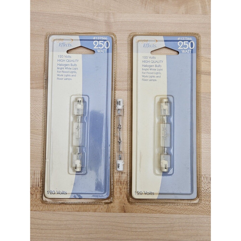 Bright Effects 250-Watt Bulb Bright White Light Flood Work Lamps T3 Halogen R7